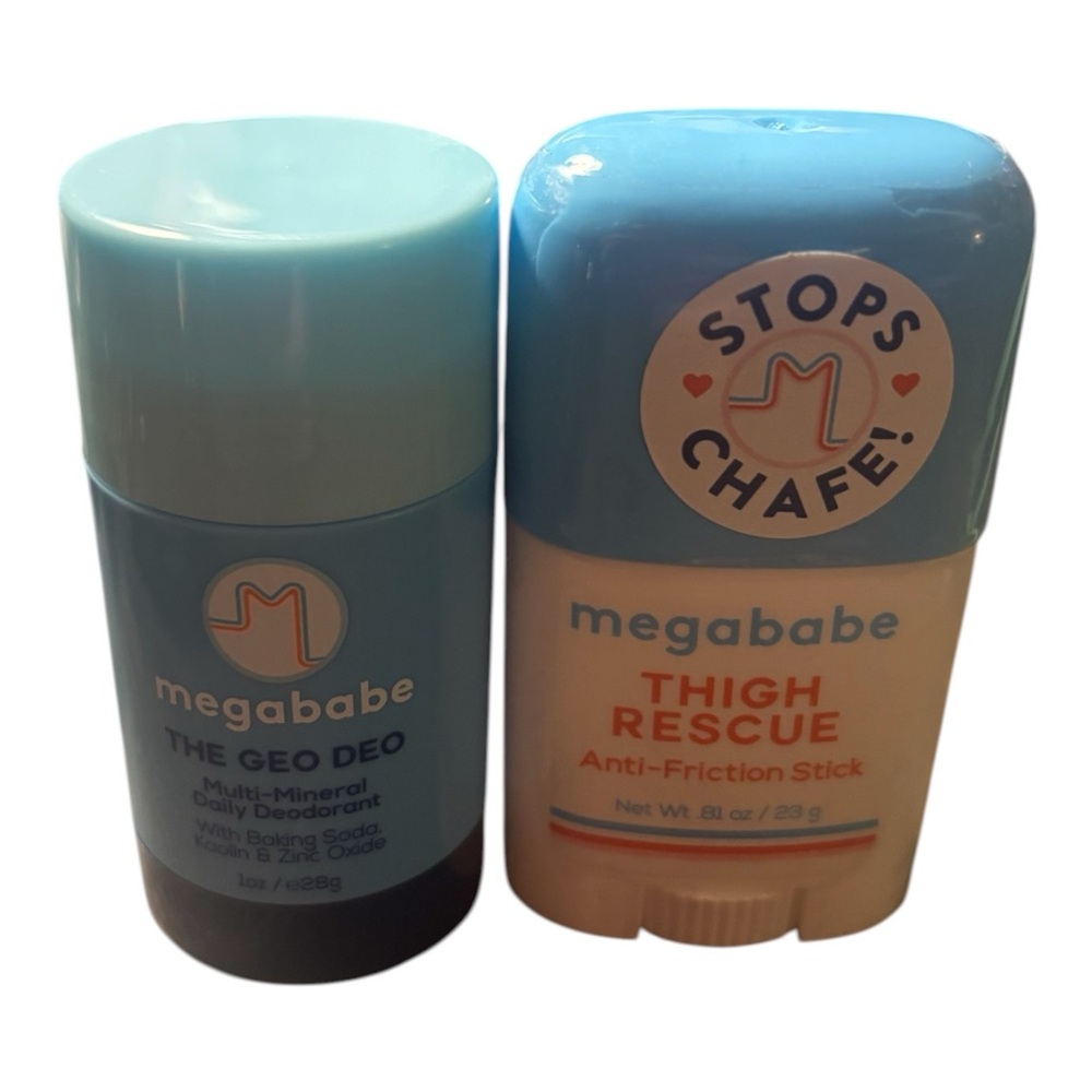 Thigh Rescue Anti-Friction Stick and daily deodorant